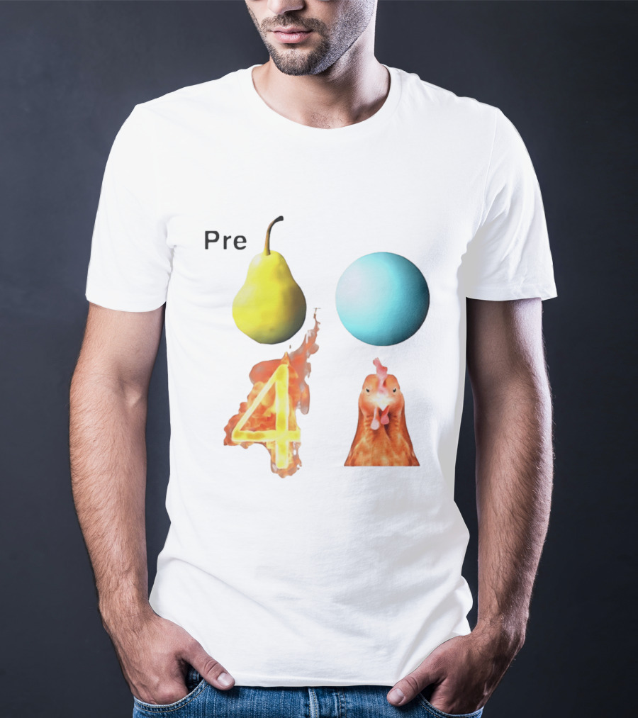Pre Pear Blue Egg Fire 4 Chicken T-Shirt