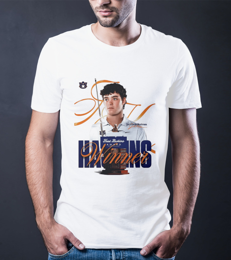 Auburn University Jackson Koivun Fred Haskins Award Winner Golf T-Shirt