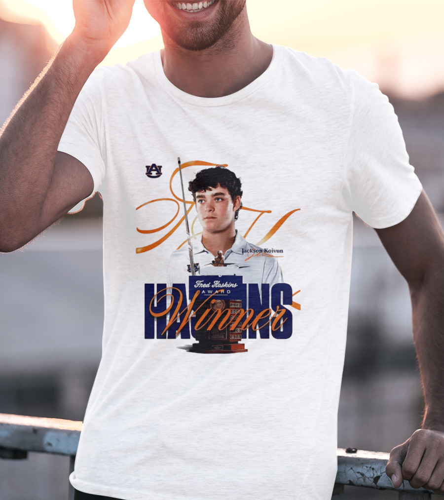 Auburn University Jackson Koivun Fred Haskins Award Winner Golf T-Shirt
