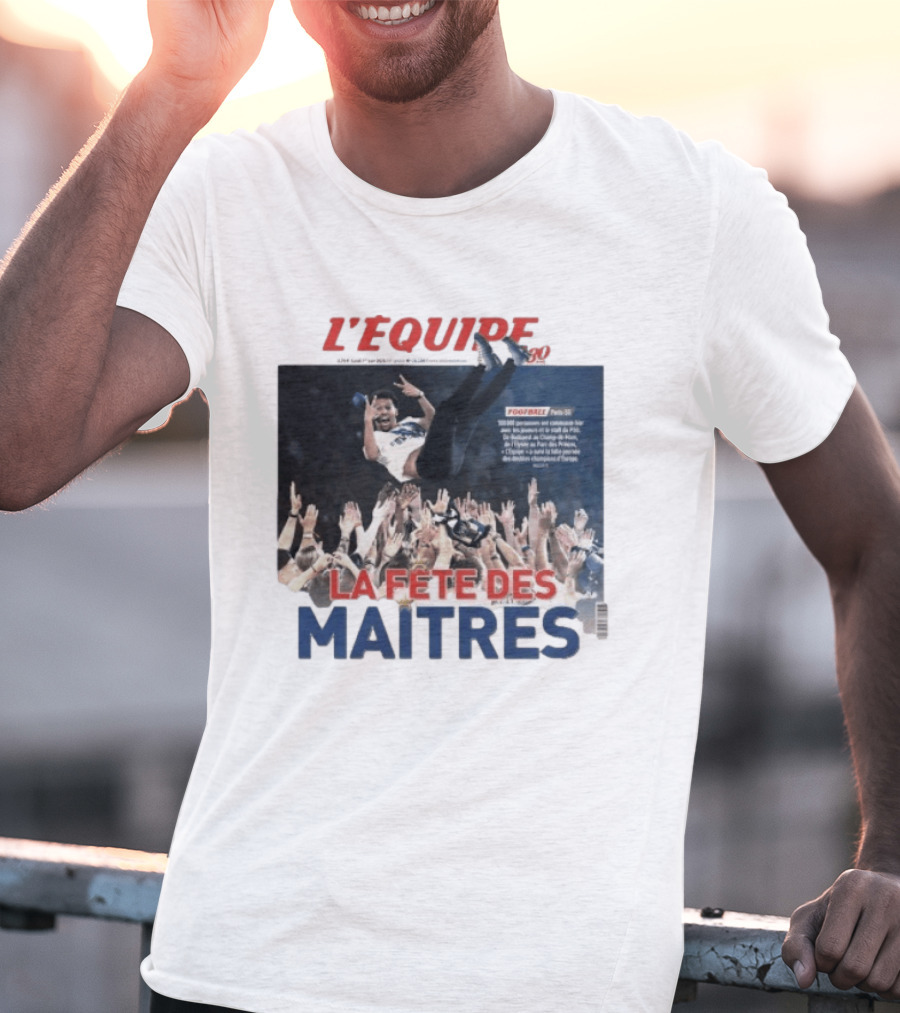 L'Equipe La Fête Des Maitres Football Joyful Celebration T-Shirt