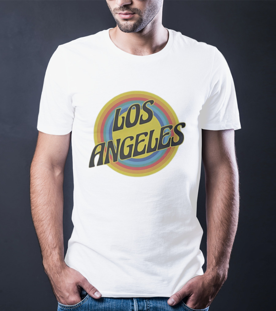 Los Angeles Vintage Rainbow T-Shirt