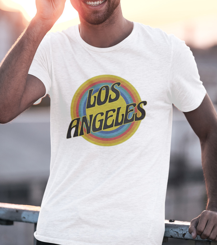 Los Angeles Vintage Rainbow T-Shirt