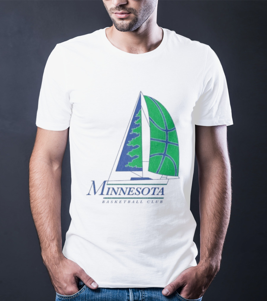 Minnesota Basketball Club Sailing Boat And Hoop T-Shirt