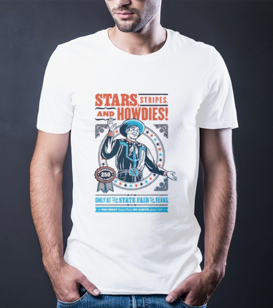 Stars Stripes And Midways State Fair Of Texas 2026 250 Big Tex Circle T-Shirt