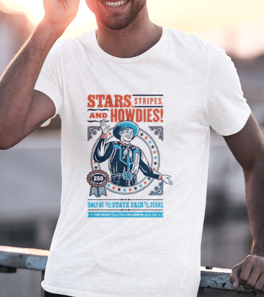 Stars Stripes And Midways State Fair Of Texas 2026 250 Big Tex Circle T-Shirt
