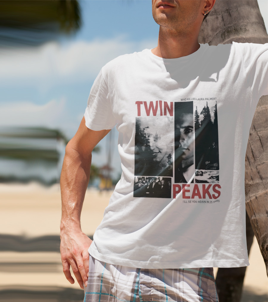 Twin Peaks Laura Palmer Dale Cooper Who Killed Laura Palmer I'll See You Again T-Shirt