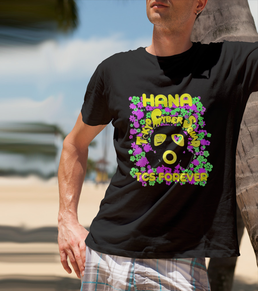 Hana Tokyo Cyber Squad TCS Forever Vibrant Flower Power T-Shirt