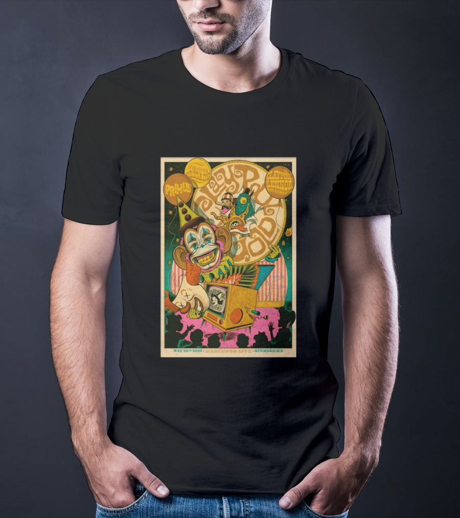 Primus Les Claypool Lennon Delirium May 25th 2026 Marymoor Live Redmond WA T-Shirt
