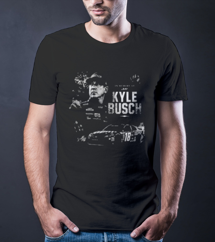 In Memory Of Kyle Busch 2026 NASCAR Racing Driver With Car T-Shirt