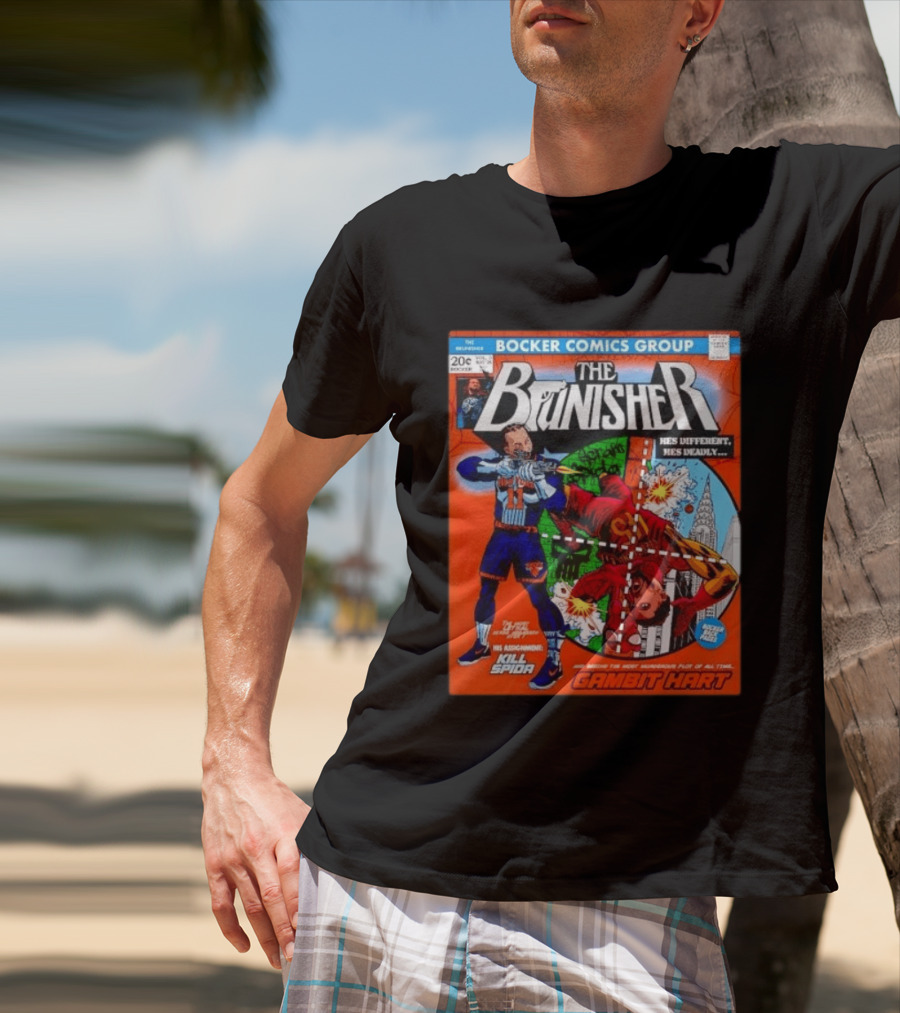 Bocker Comics Group The Brunisher Kill Spida Gambit Hart T-Shirt