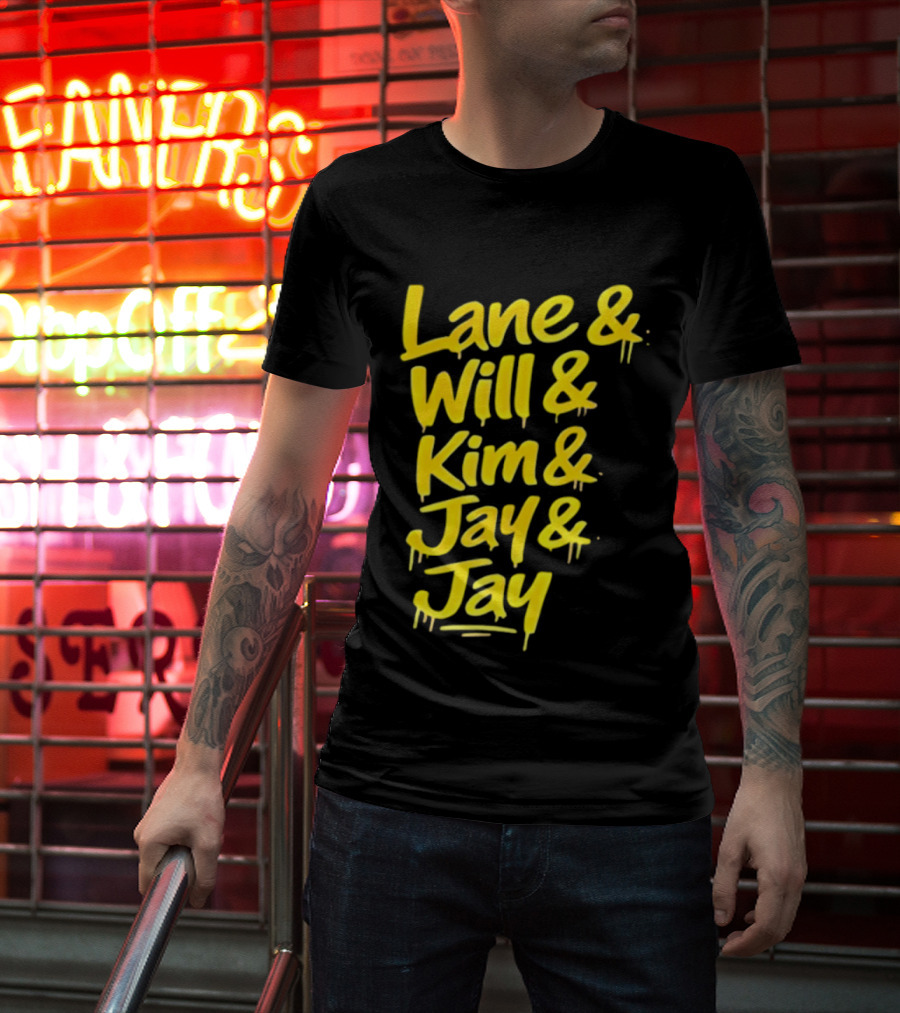 Lane Will Kim Jay Jay Graffiti Style Names T-Shirt