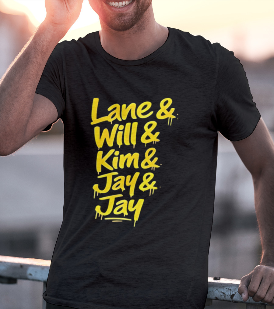 Lane Will Kim Jay Jay Graffiti Style Names T-Shirt