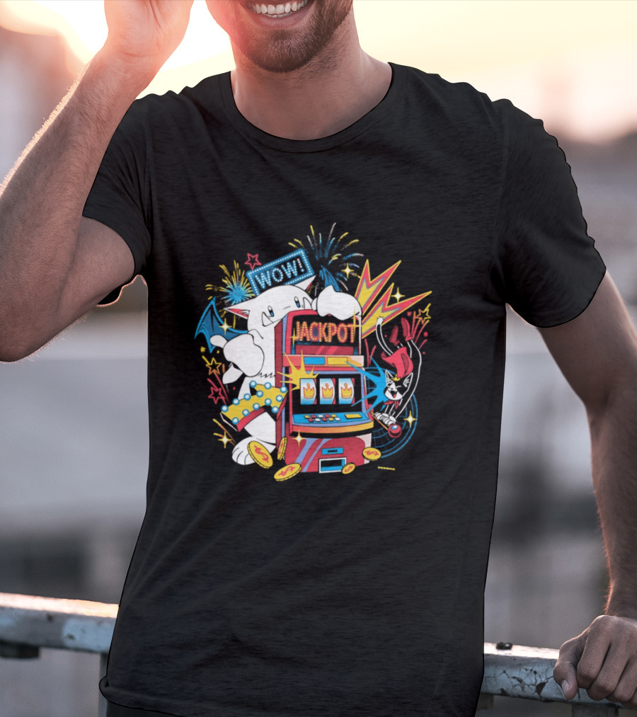 Final Fantasy Moogle Jackpot Slot Machine WOW Explosion T-Shirt