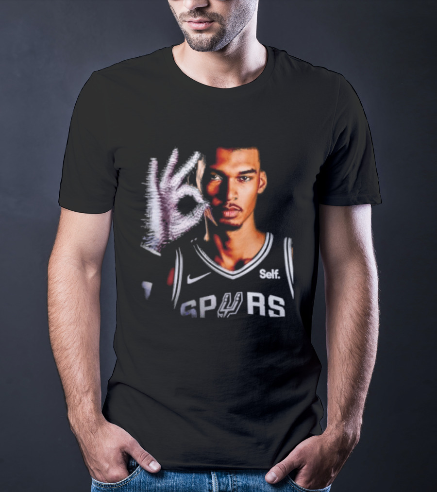 Victor Wembanyama Spurs Iceman Drake Glove T-Shirt