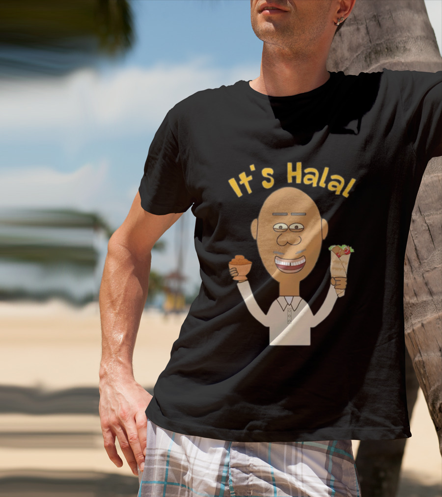 It's Halal Man With Dates And Kebab Celebrating Ramadan T-Shirt