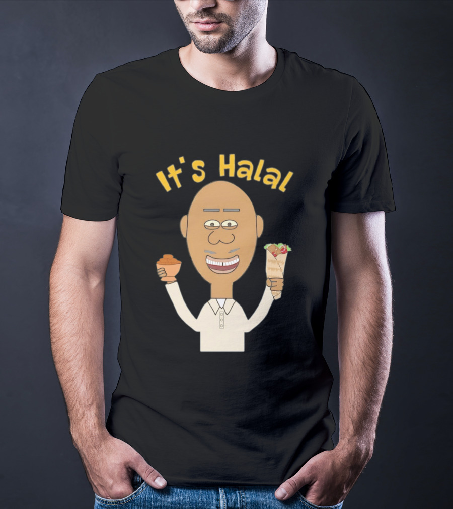 It's Halal Man With Dates And Kebab Celebrating Ramadan T-Shirt