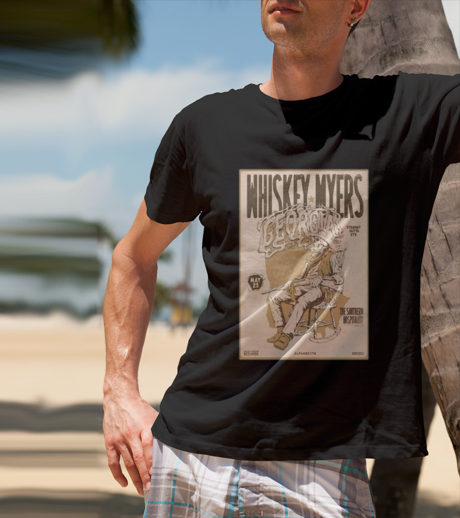 Whiskey Myers Georgia Tour May 23 Straight Outta ETX The Southern Hospitality Alpharetta 2026 T-Shirt