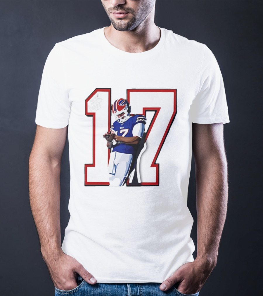 Josh Allen Buffalo Bills Number 17 MVP Football Player T-Shirt