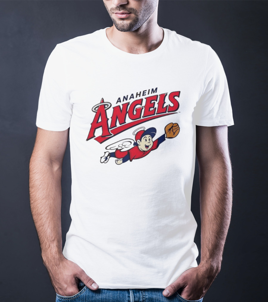 Anaheim Angels Vintage Baseball Flying T-Shirt