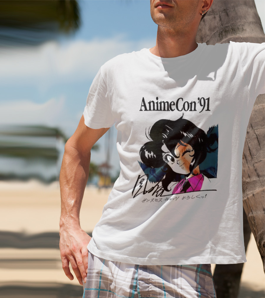 Anime Con '91 Character With Autograph And Japanese T-Shirt