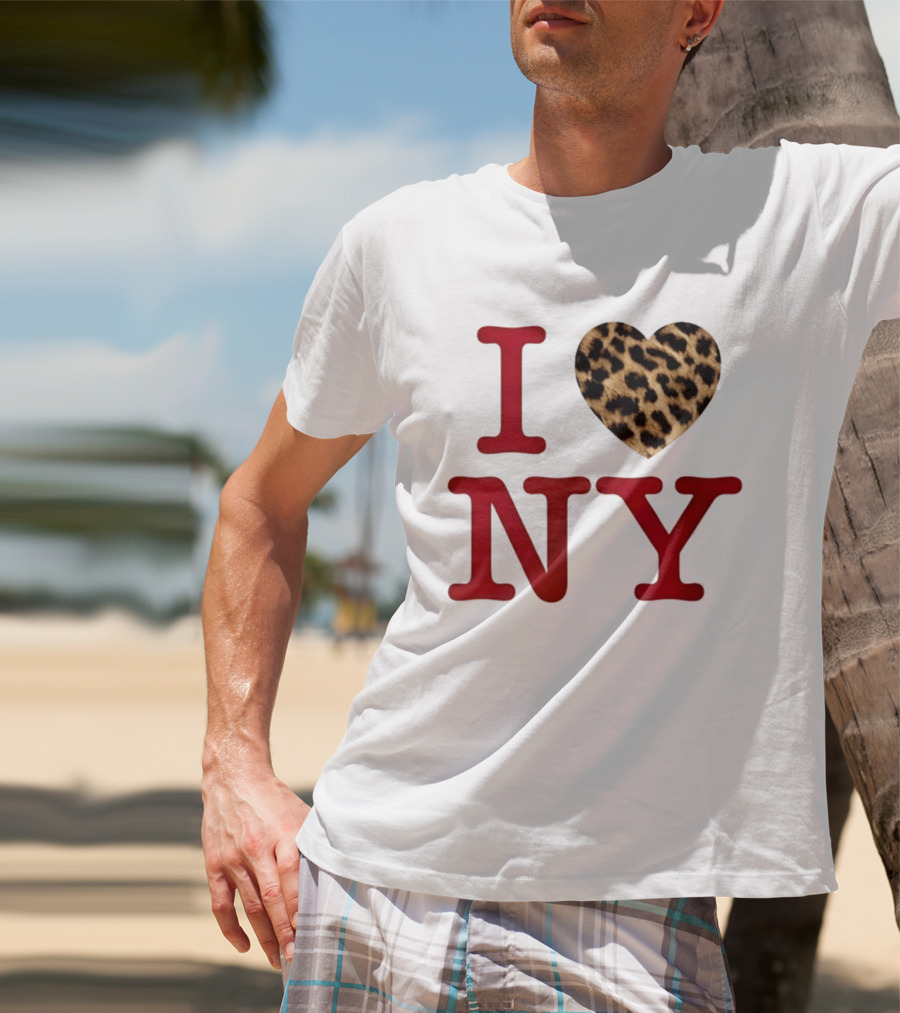 Latto Crave I Heart NY Leopard T-Shirt