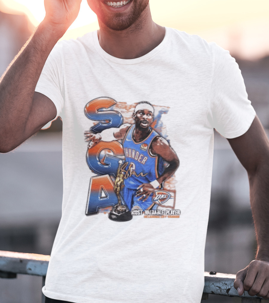 Shai Gilgeous Alexander SGA Oklahoma City Thunder Most Valuable Player T-Shirt