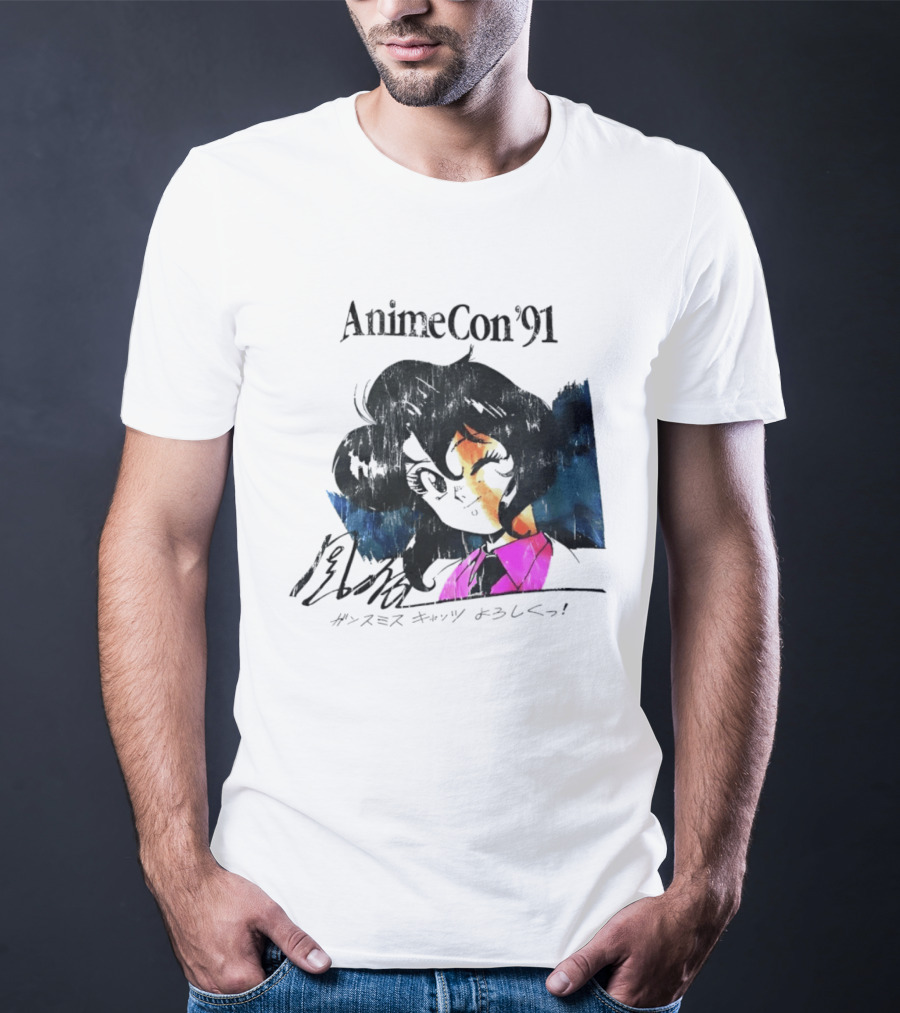 AnimeCon '91 Rally Vincent Gunsmith Cats Manga T-Shirt