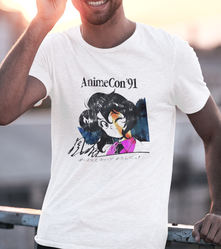 AnimeCon '91 Rally Vincent Gunsmith Cats Manga T-Shirt