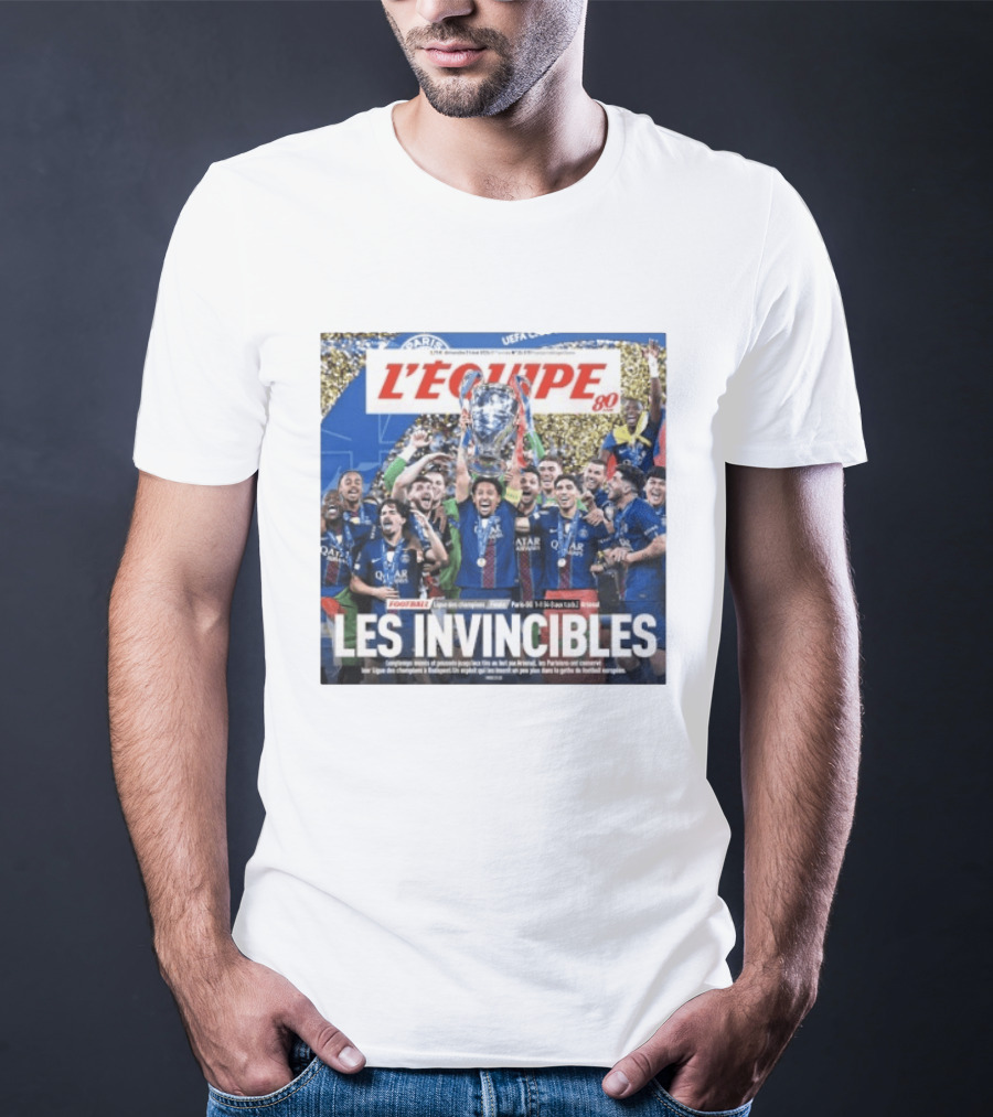 L'Équipe 80 Les Invincibles Football Ligue Des Champions T-Shirt