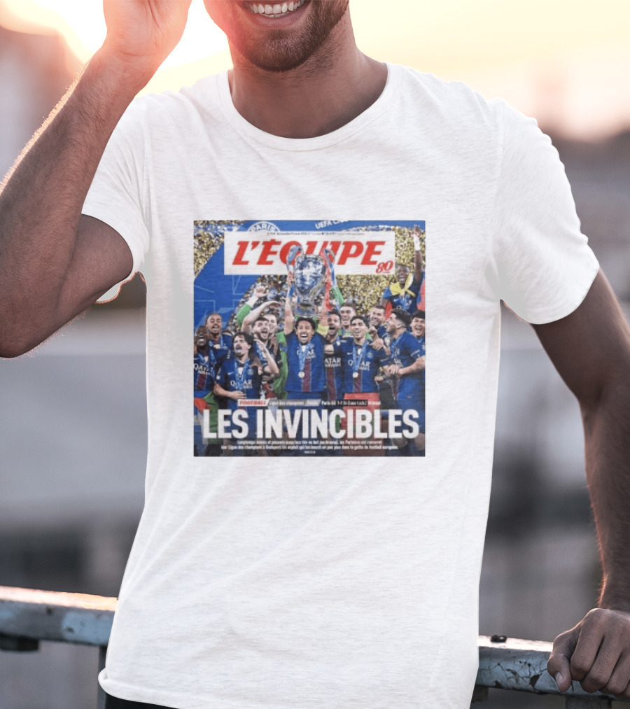L'Équipe 80 Les Invincibles Football Ligue Des Champions T-Shirt