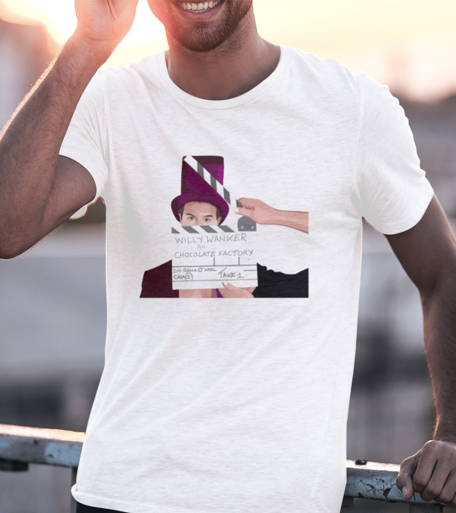 Max And Paddy Willy Wanker Chocolate Factory Movie Scene Take 1 T-Shirt