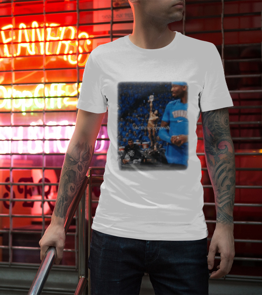 NBA Take Things Personally Oklahoma Basketball Official Fan Merchandise T-Shirt
