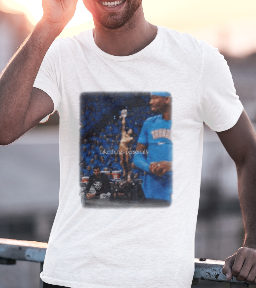 NBA Take Things Personally Oklahoma Basketball Official Fan Merchandise T-Shirt
