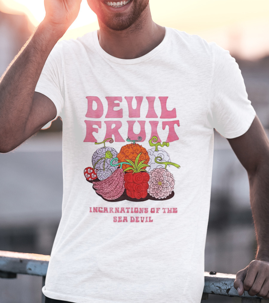 Devil Fruit Incarnations Sea Devil One Piece Anime Manga T-Shirt