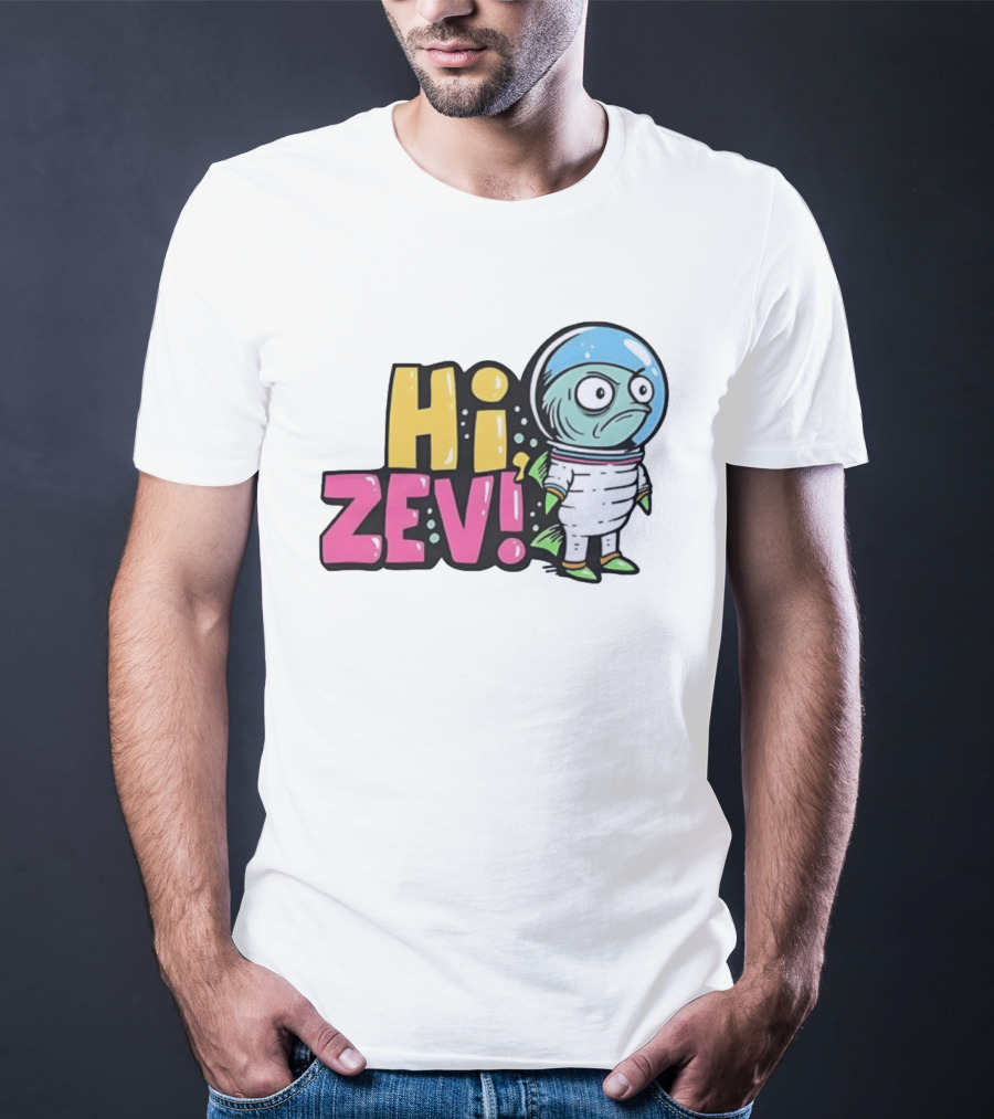 Hi Zev Astronaut Fish NBA New York Knicks Jalen Brunson Cartoon T-Shirt