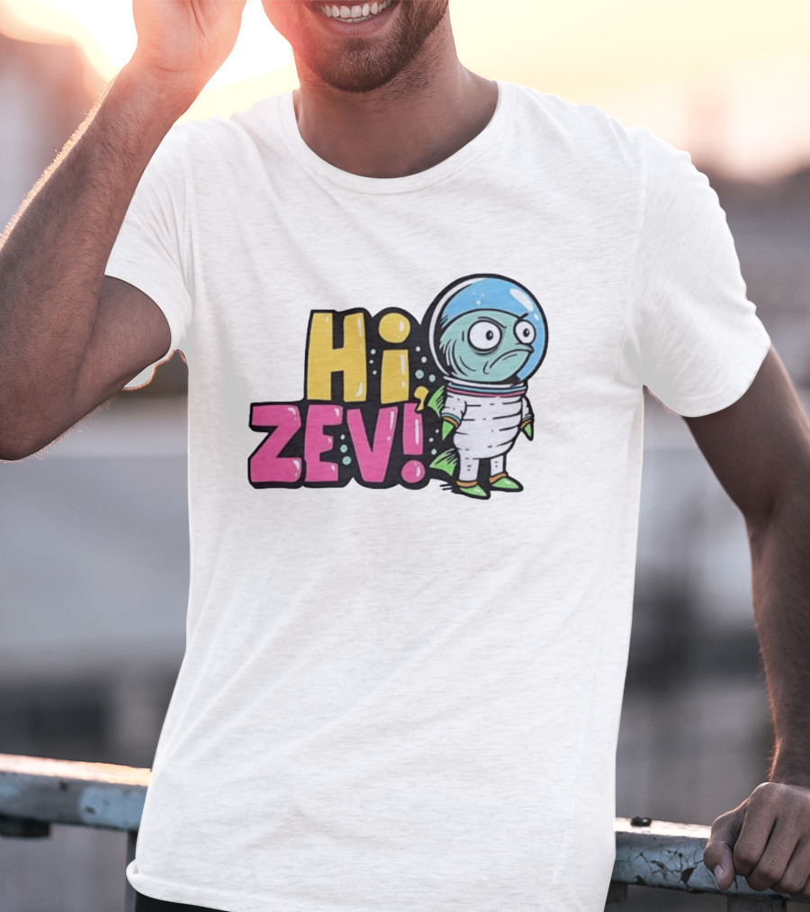 Hi Zev Astronaut Fish NBA New York Knicks Jalen Brunson Cartoon T-Shirt