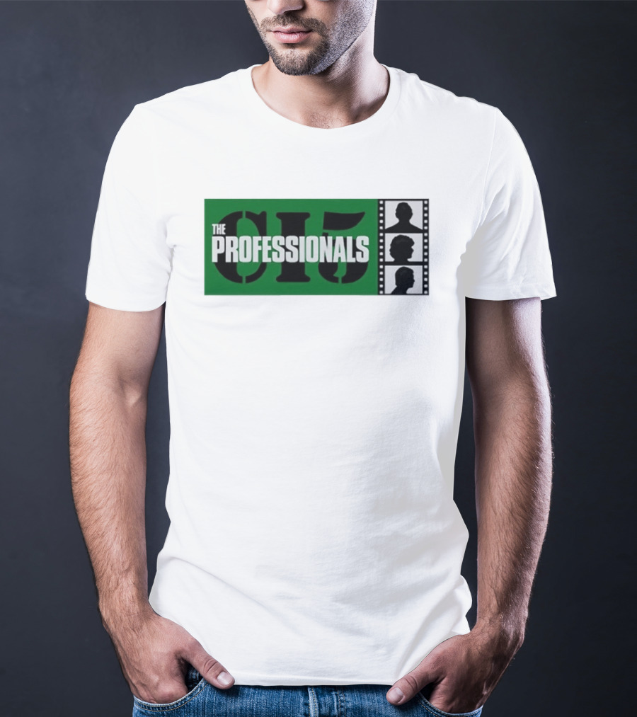 The Professionals CI5 TV Series Bodie Doyle Cowley Silhouette Film Strip T-Shirt