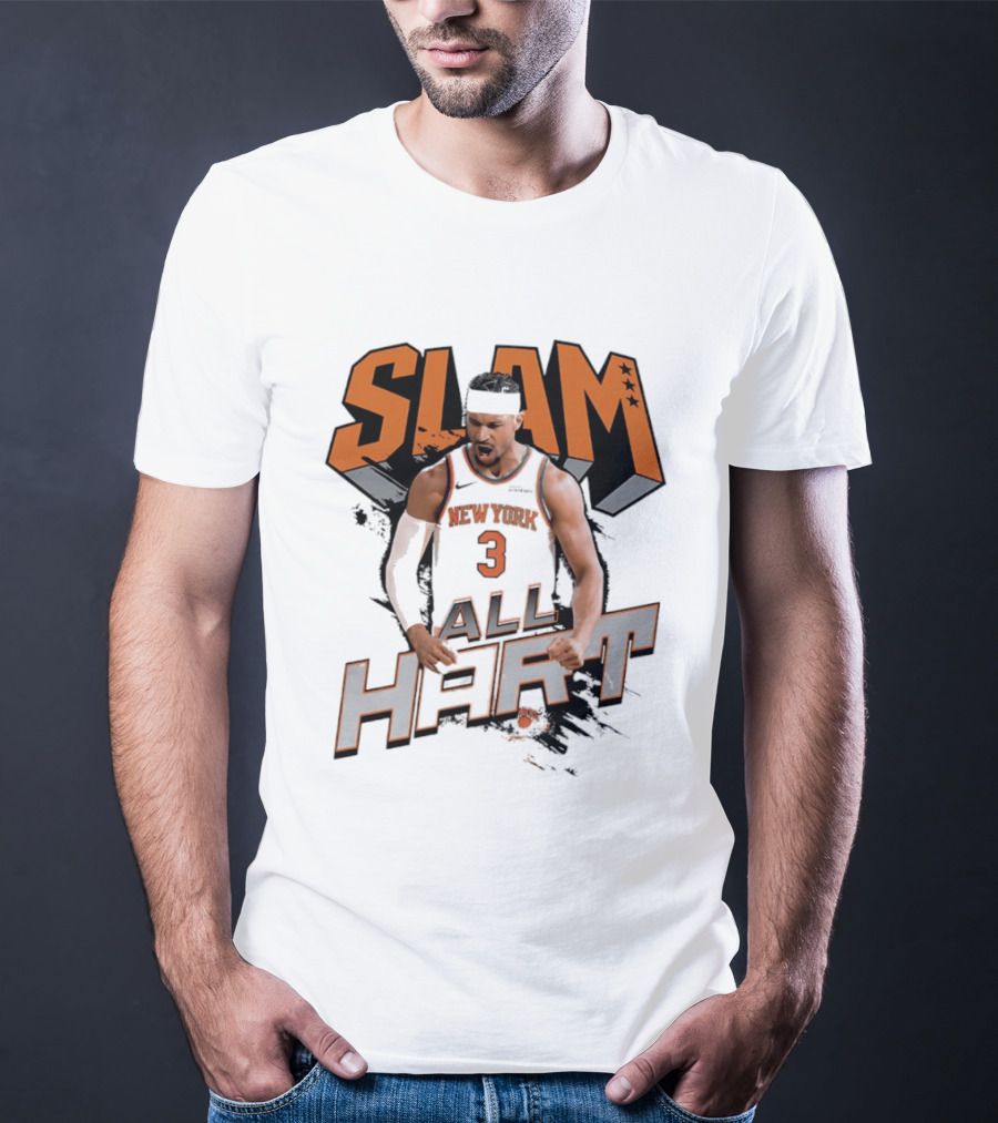 SLAM Josh Hart New York Knicks All Hart T-Shirt