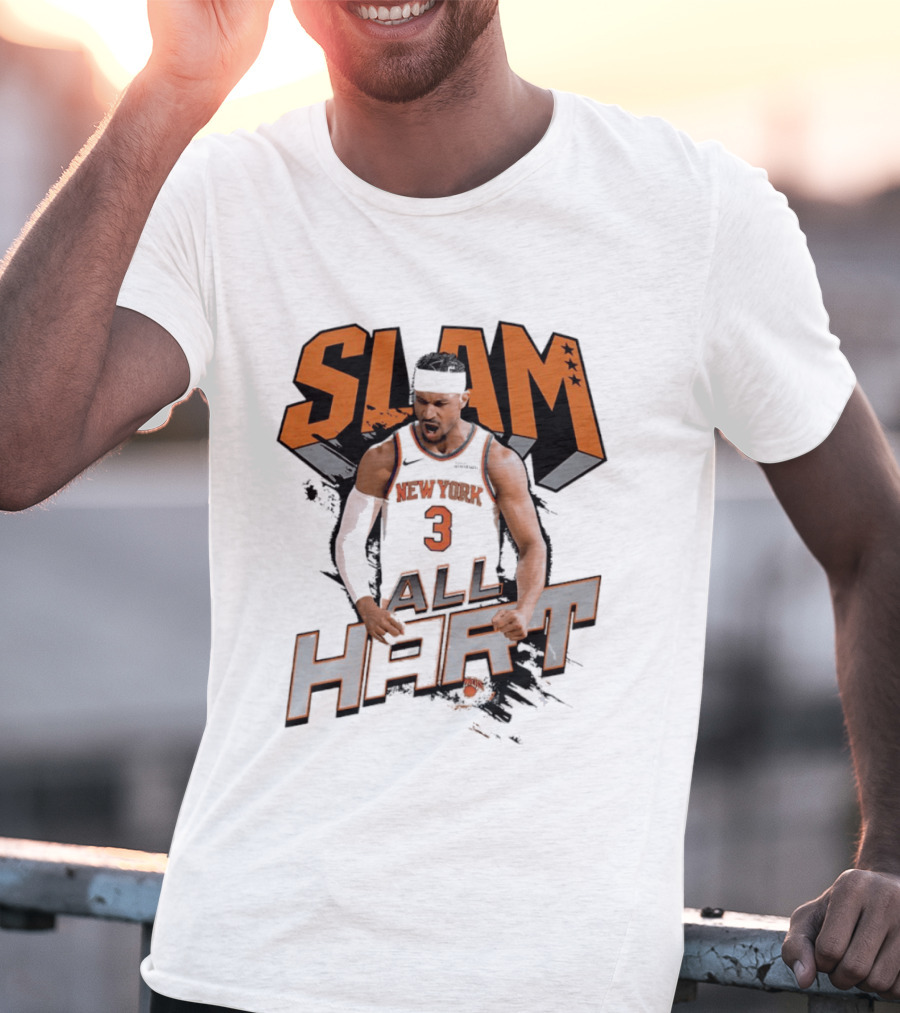 SLAM Josh Hart New York Knicks All Hart T-Shirt