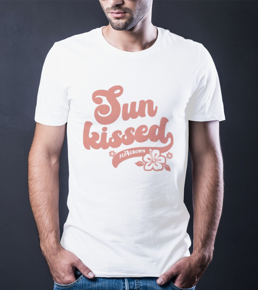 Sun Kissed Flo Grown Florida Hibiscus Flower Beach Summer T-Shirt