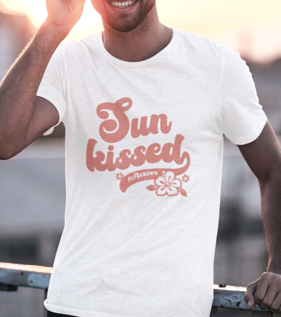 Sun Kissed Flo Grown Florida Hibiscus Flower Beach Summer T-Shirt