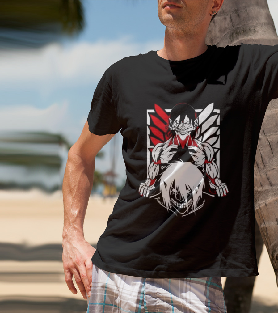 Attack On Titan Eren Yeager Female Titan Wings Of Freedom Fight For Humanity 2026 Collector's Edition T-Shirt