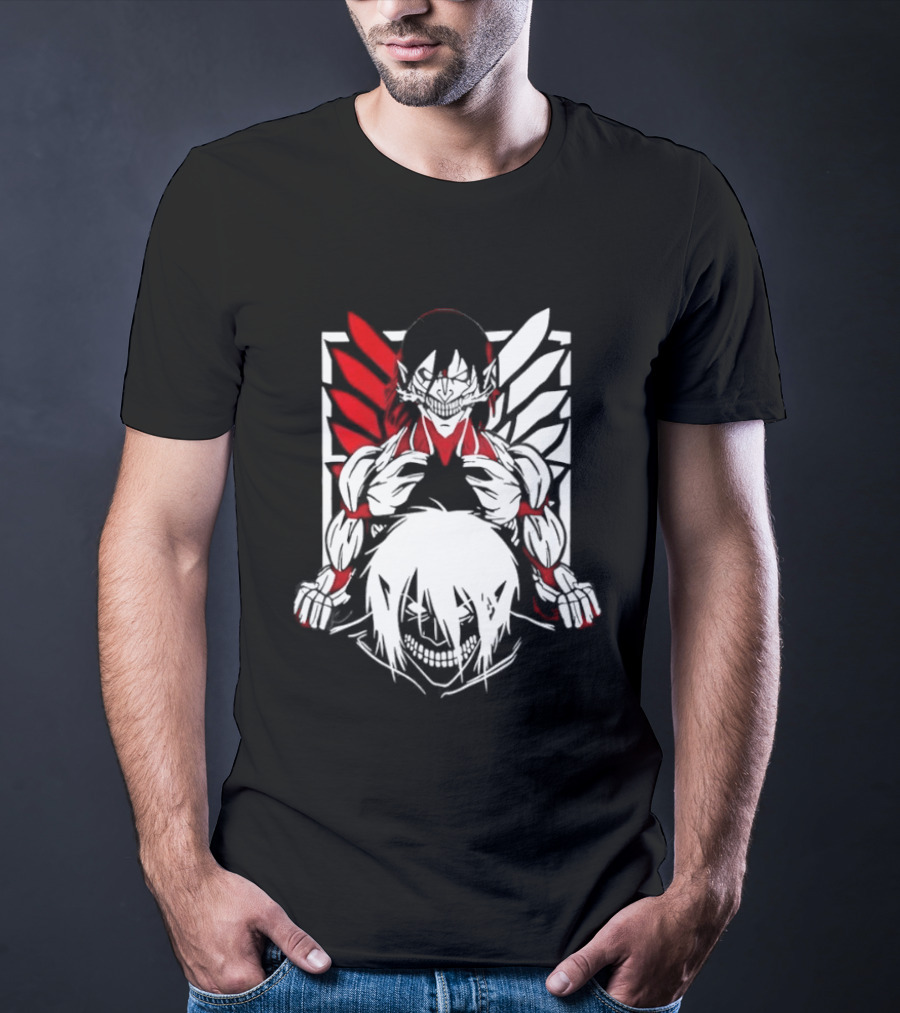 Attack On Titan Eren Yeager Female Titan Wings Of Freedom Fight For Humanity 2026 Collector's Edition T-Shirt