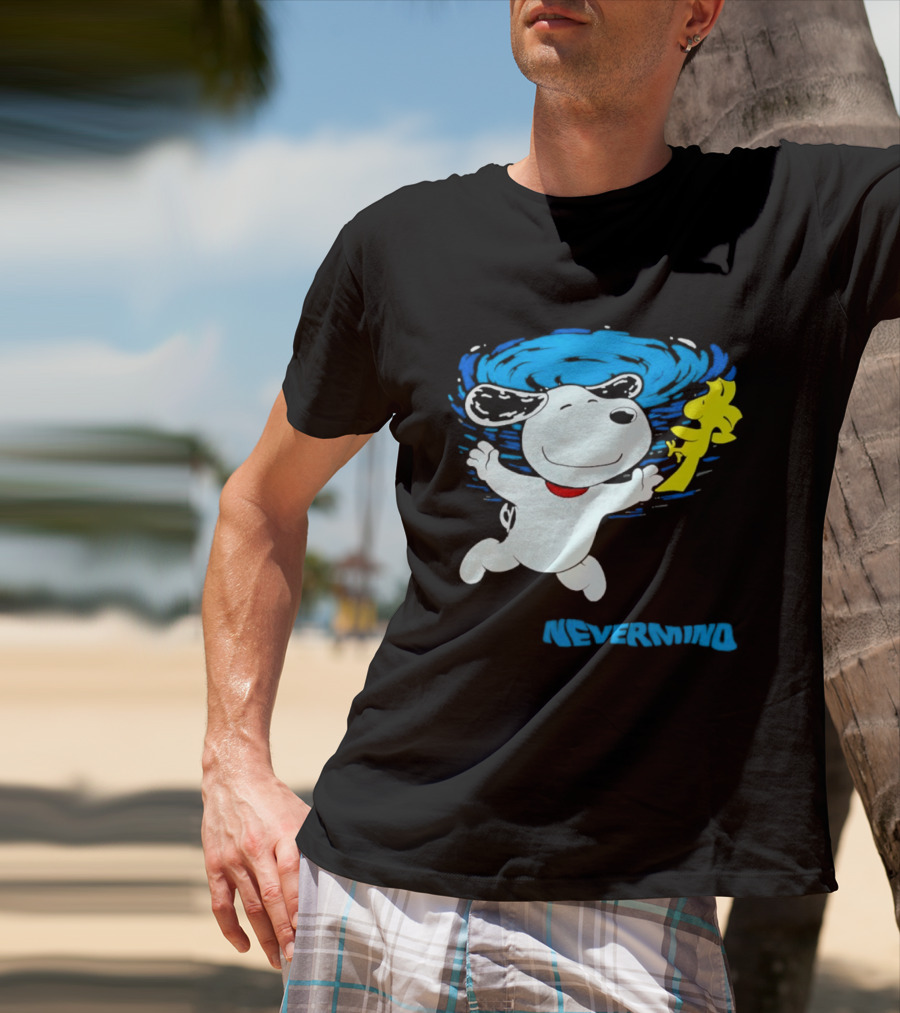 Snoopy Woodstock Nevermind Swimming Adventure T-Shirt