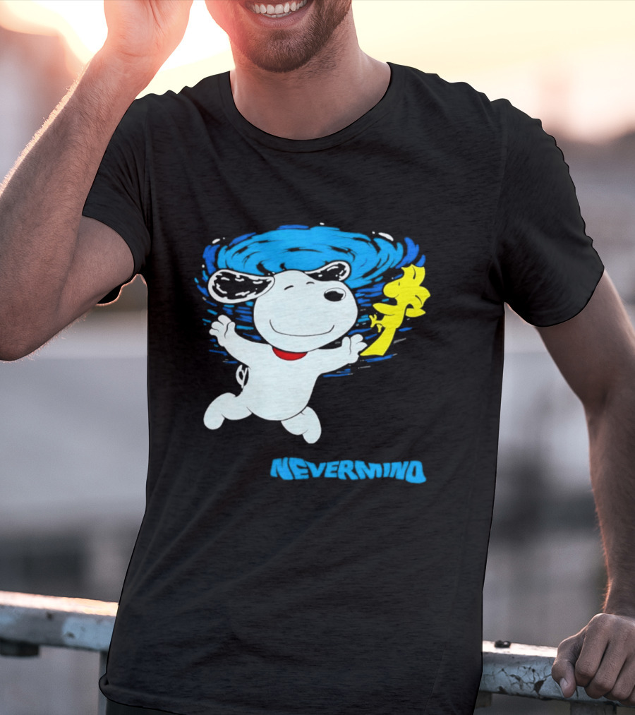 Snoopy Woodstock Nevermind Swimming Adventure T-Shirt