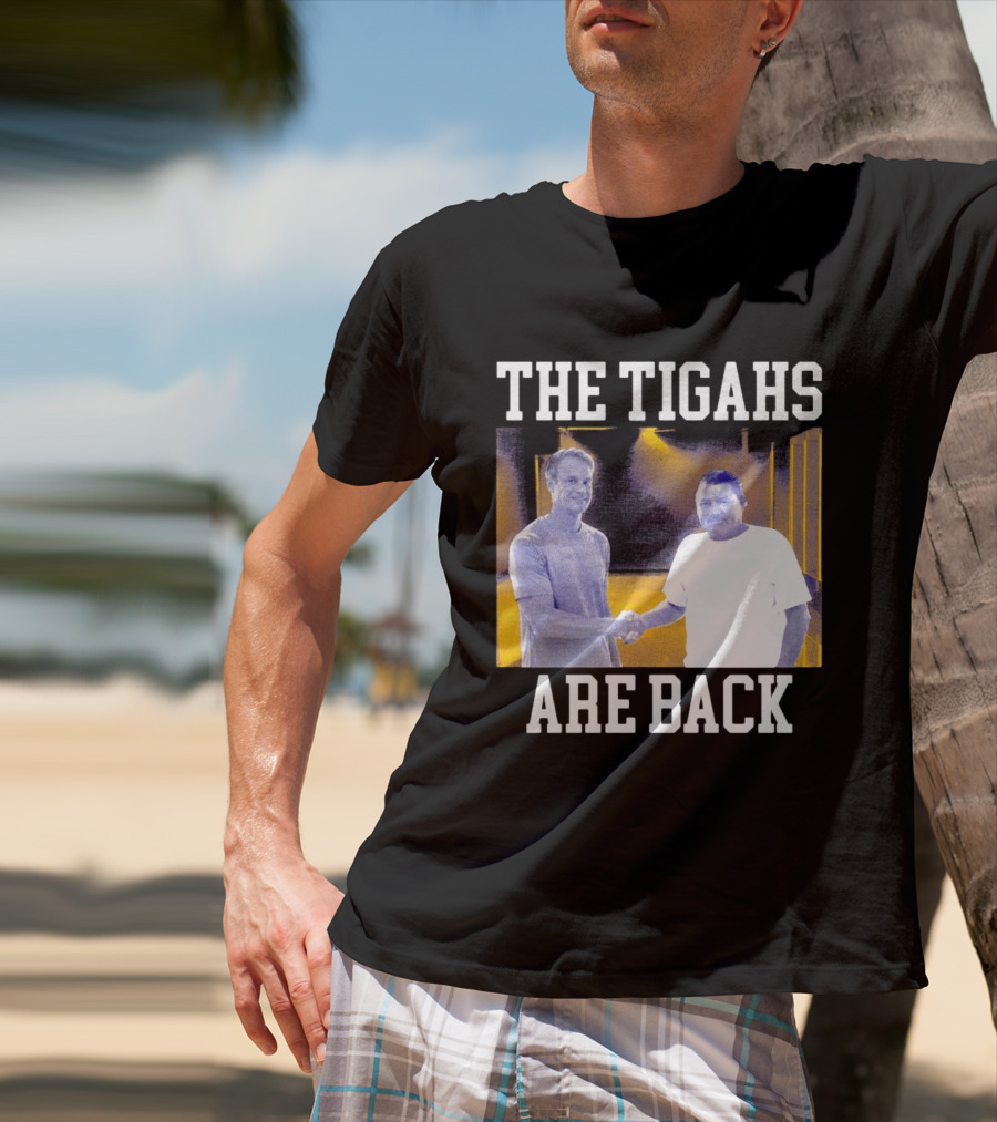 The Tigahs Are Back Brian Kelly Handshake T-Shirt