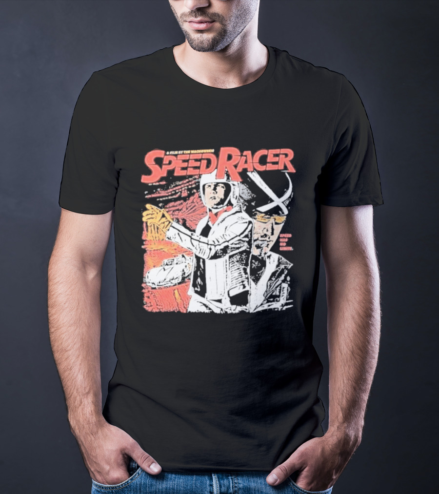 Speed Racer Movie Mach 5 Racer X Manga Style Wachowskis Film T-Shirt