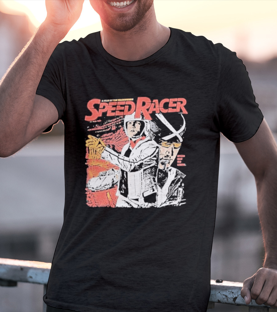 Speed Racer Movie Mach 5 Racer X Manga Style Wachowskis Film T-Shirt