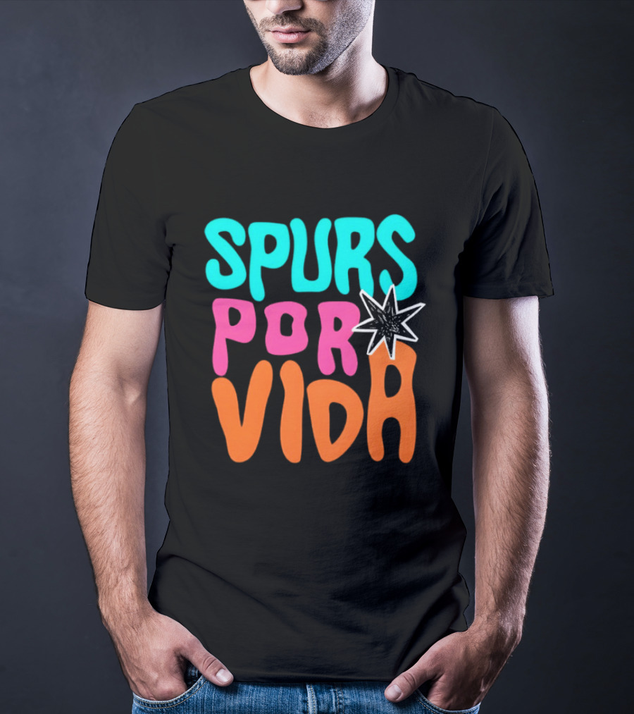 Spurs Por Vida San Antonio Basketball NBA 2026 T-Shirt