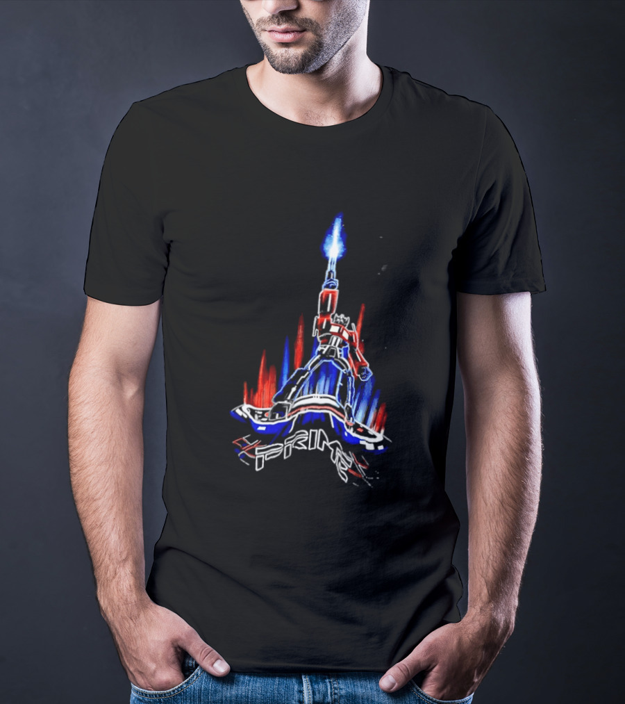 Transformers Optimus Prime Neon Glow Sci Fi Legacy 2026 T-Shirt